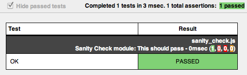 First Test